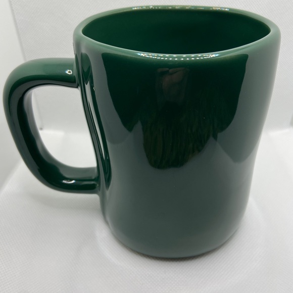 Rae Dunn Santa’s Helper Mug in Green with Cream Letters, NWOT - Picture 3 of 6